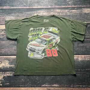 Dale earnhardt jr green nascar graphic t-shirt